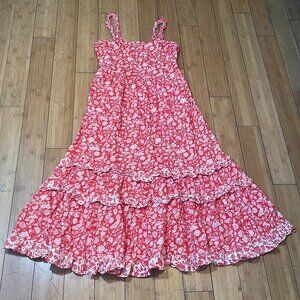 Universal Thread Goods Co Woman Red White Floral Summer Dress Wmn Sz M